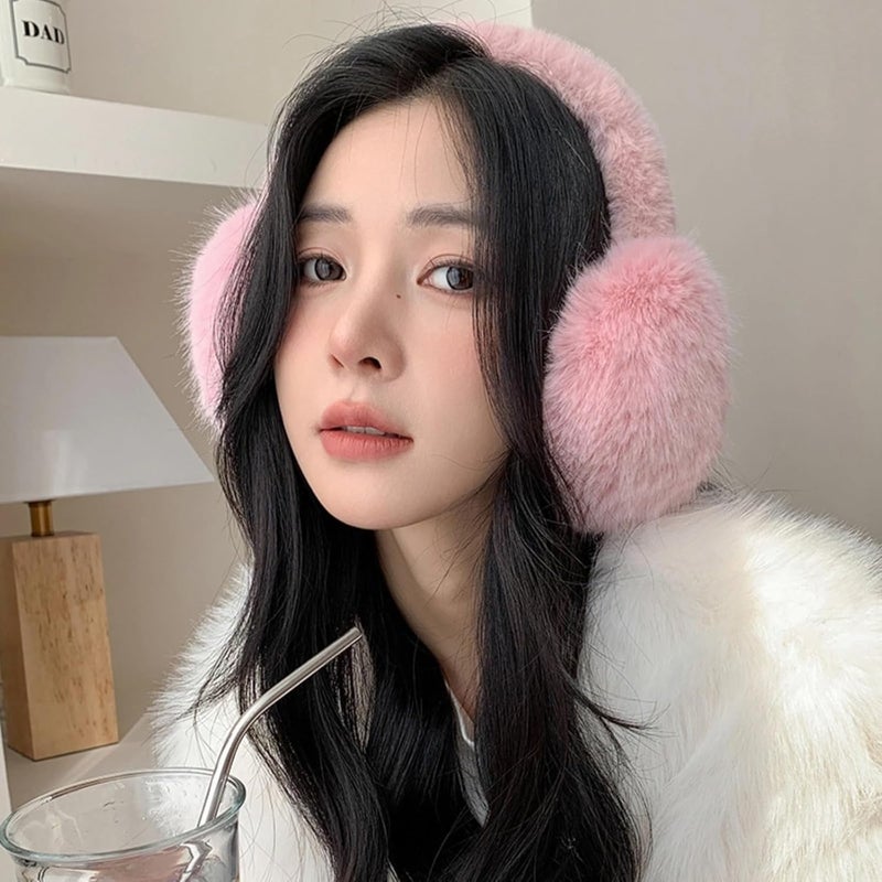 Pesaat Warm Ear muffs for Women Winter Unisex Fluffy Earmuffs Lady Ear Warmer Faux Fur Ear Covers - Image 5